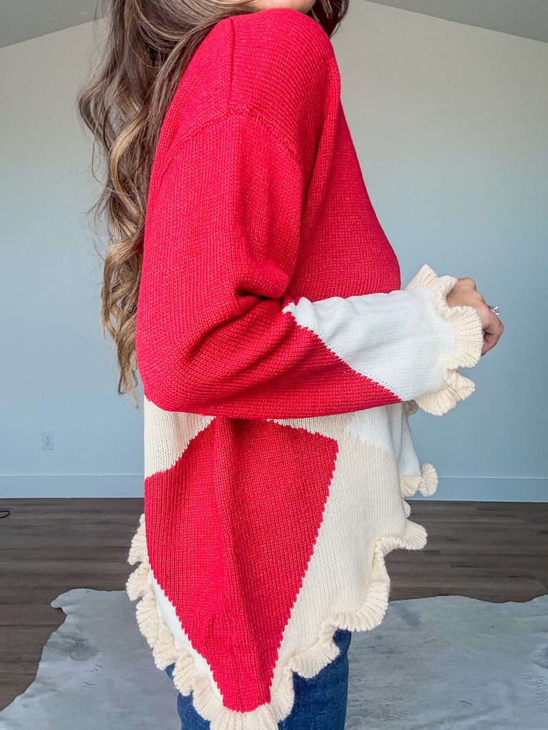 Star Ruffle Sweater